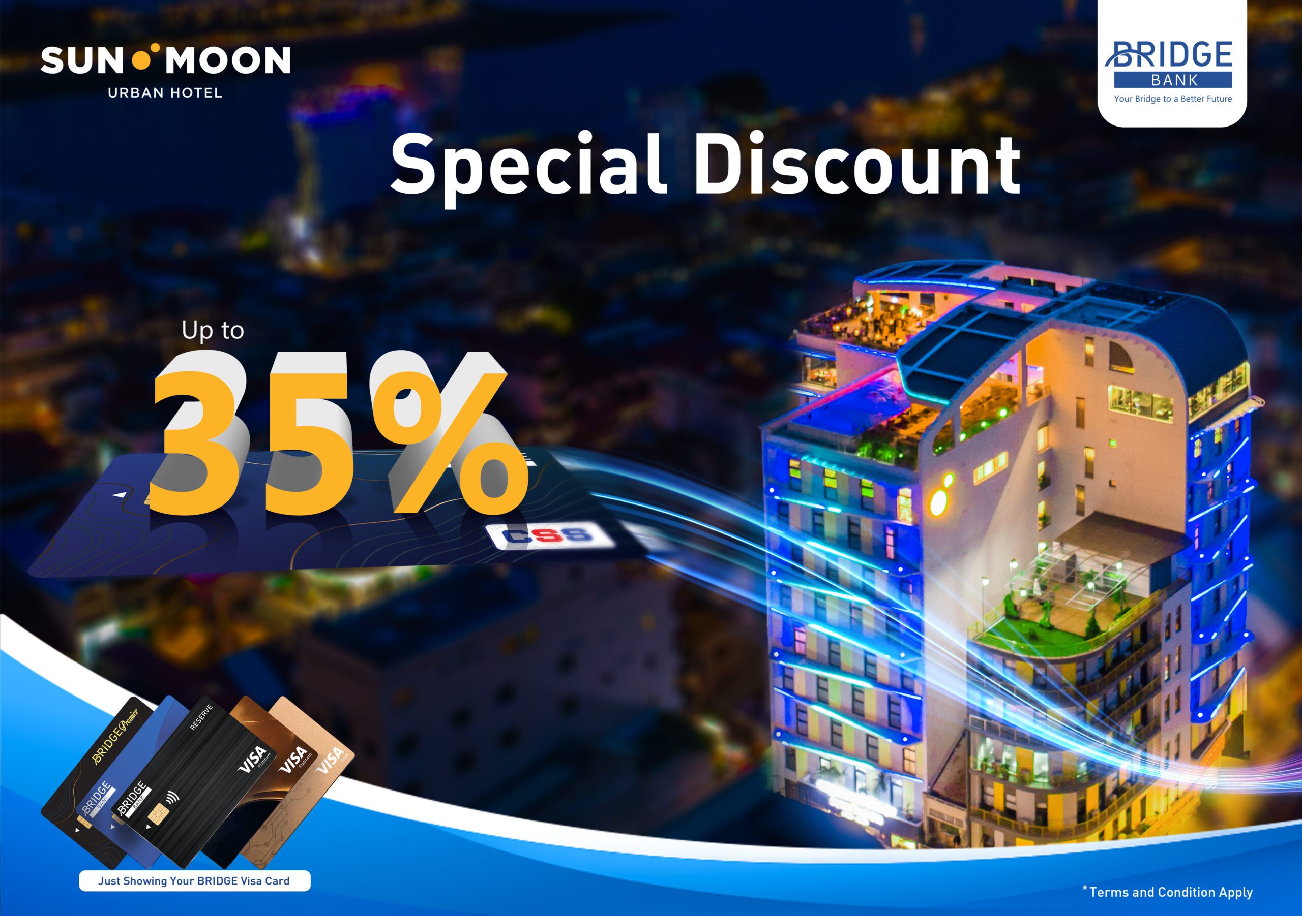 Received Up to 35% off at Sun & Moon Urban Hotel